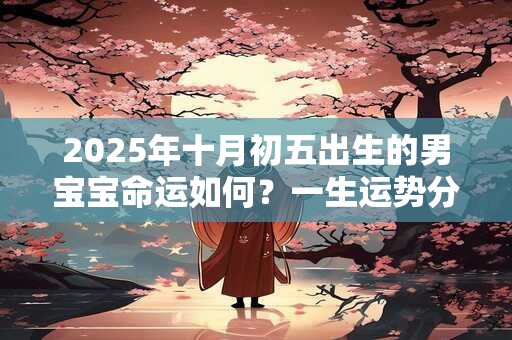 2025年十月初五出生的男宝宝命运如何？一生运势分析