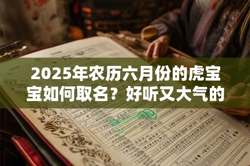 2025年农历六月份的虎宝宝如何取名？好听又大气的名字