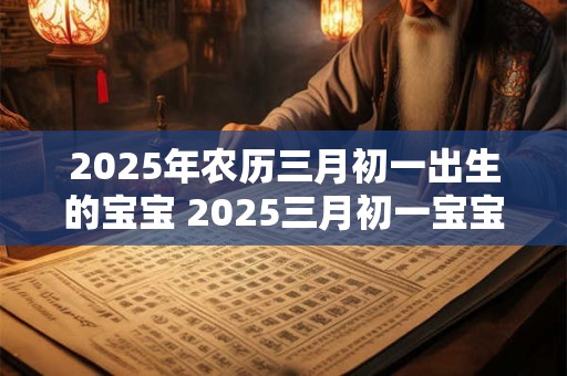 2025年农历三月初一出生的宝宝 2025三月初一宝宝的性别是什么