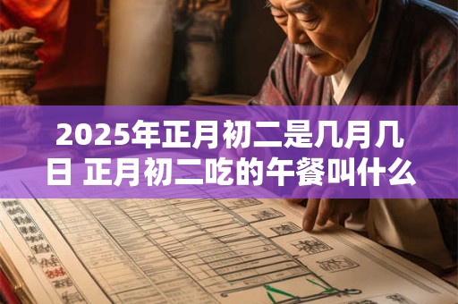 2025年正月初二是几月几日 正月初二吃的午餐叫什么饭 2025年正月初二是几月几日 正月初二吃的午餐叫什么饭