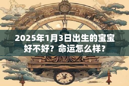 2025年1月3日出生的宝宝好不好？命运怎么样？