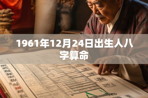 1961年12月24日出生人八字算命