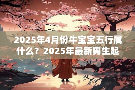 2026年4月份牛宝宝五行属什么？2026年最新男生起名