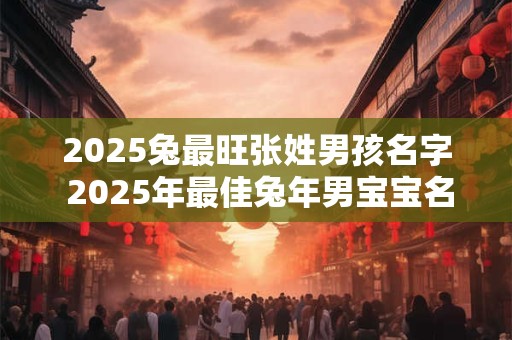 2025兔最旺张姓男孩名字 2025年最佳兔年男宝宝名张姓最热