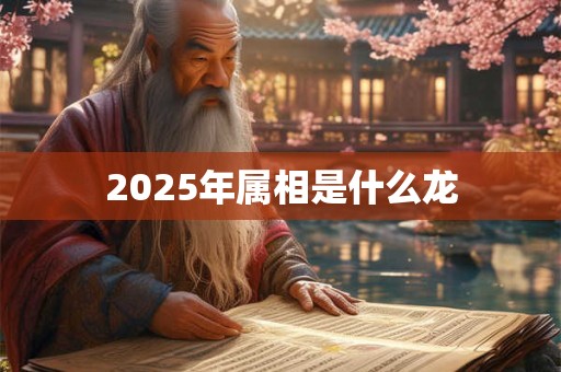 2025年属相是什么龙