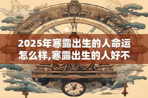 2025年寒露出生的人命运怎么样,寒露出生的人好不好？