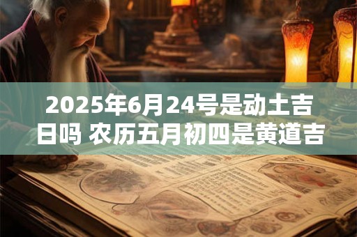 2025年6月24号是动土吉日吗 农历五月初四是黄道吉日吗