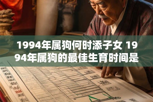 1994年属狗何时添子女 1994年属狗的最佳生育时间是什么时候