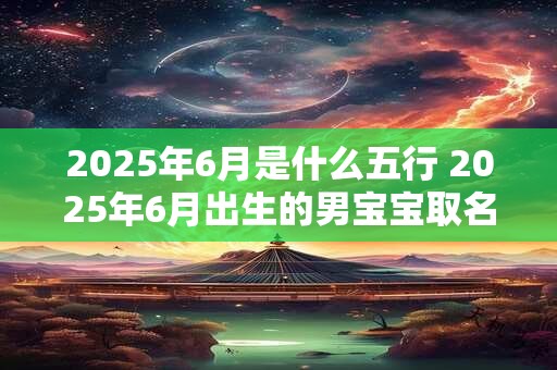 2026年6月是什么五行 2026年6月出生的男宝宝取名