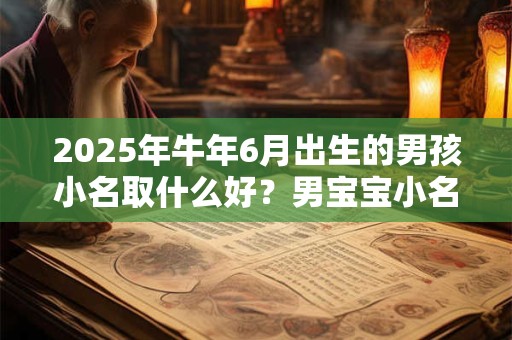 2025年牛年6月出生的男孩小名取什么好？男宝宝小名推荐