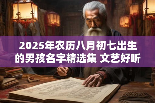 2025年农历八月初七出生的男孩名字精选集 文艺好听