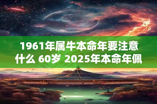 1961年属牛本命年要注意什么 60岁 2025年本命年佩戴什么好