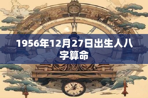 1956年12月27日出生人八字算命