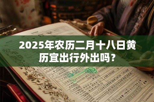 2025年农历二月十八日黄历宜出行外出吗？