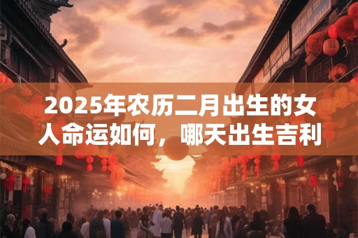 2025年农历二月出生的女人命运如何，哪天出生吉利？