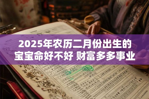 2025年农历二月份出生的宝宝命好不好 财富多多事业顺利