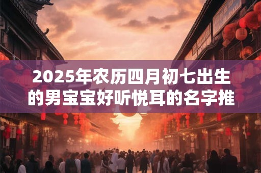 2025年农历四月初七出生的男宝宝好听悦耳的名字推荐