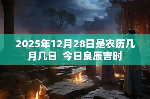 2025年12月28日是农历几月几日  今日良辰吉时