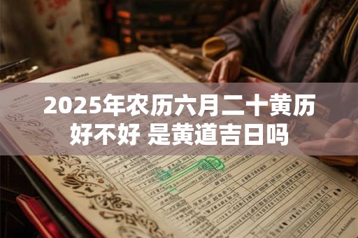 2025年农历六月二十黄历好不好 是黄道吉日吗