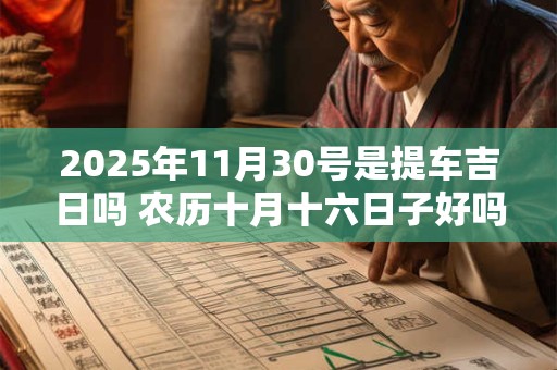 2025年11月30号是提车吉日吗 农历十月十六日子好吗