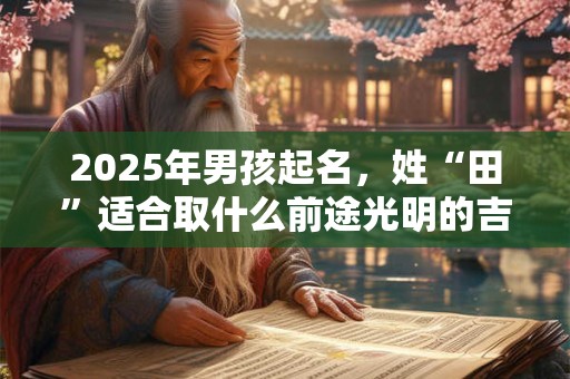 2025年男孩起名，姓“田”适合取什么前途光明的吉利名字？