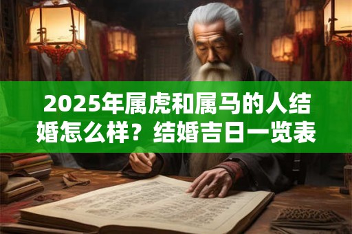 2025年属虎和属马的人结婚怎么样？结婚吉日一览表