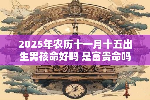 2025年农历十一月十五出生男孩命好吗 是富贵命吗