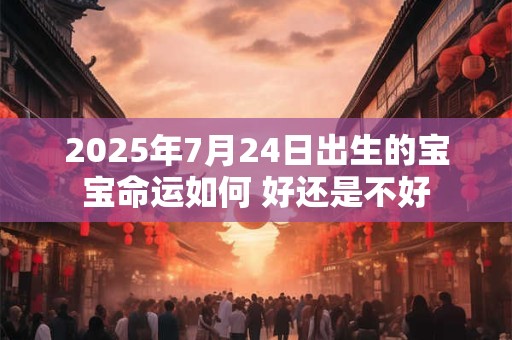 2025年7月24日出生的宝宝命运如何 好还是不好