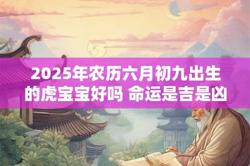 2026年农历六月初九出生的虎宝宝好吗 命运是吉是凶