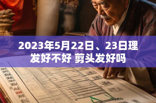 详细阅读:2023年5月22日、23日理发好不好 剪头发好吗 2023年5月22日、23日理发好不好 剪头发好吗