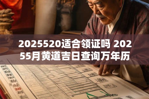 2025520适合领证吗 20255月黄道吉日查询万年历