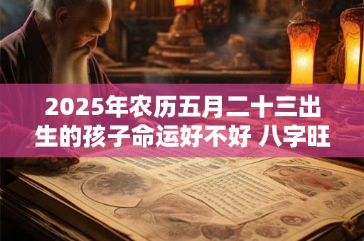 2025年农历五月二十三出生的孩子命运好不好 八字旺吗