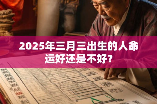 2025年三月三出生的人命运好还是不好? 2025年三月三出生的人命运好还是不好?