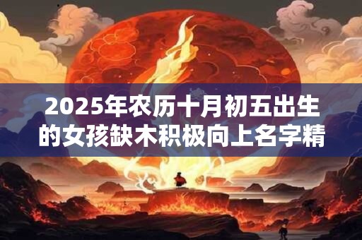2025年农历十月初五出生的女孩缺木积极向上名字精选！