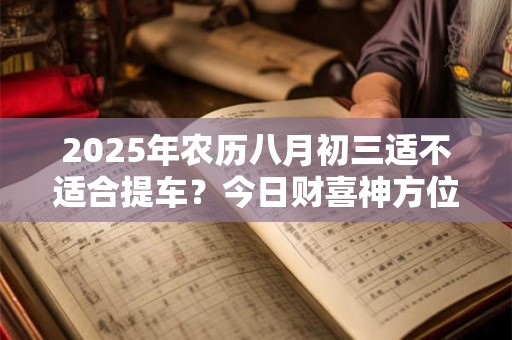 2025年农历八月初三适不适合提车?今日财喜神方位? 2025年农历八月初三适不适合提车?今日财喜神方位?
