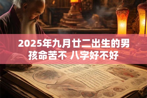2026年九月廿二出生的男孩命苦不 八字好不好
