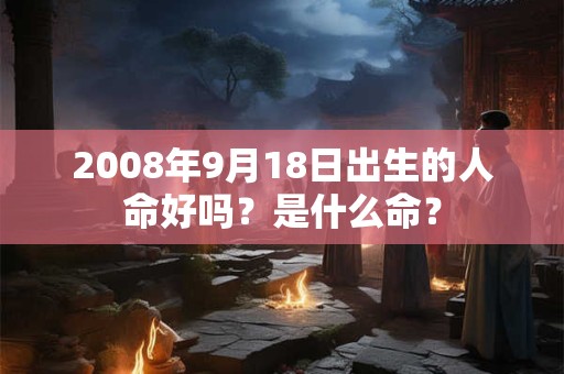 2008年9月18日出生的人命好吗？是什么命？