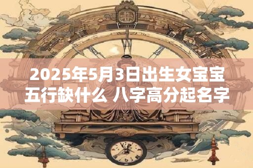 2025年5月3日出生女宝宝五行缺什么 八字高分起名字