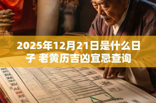 2025年12月21日是什么日子 老黄历吉凶宜忌查询