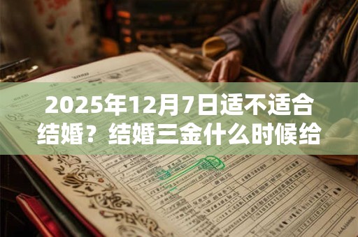 2026年12月7日适不适合结婚?结婚三金什么时候给? 2026年12月7日适不适合结婚?结婚三金什么时候给?