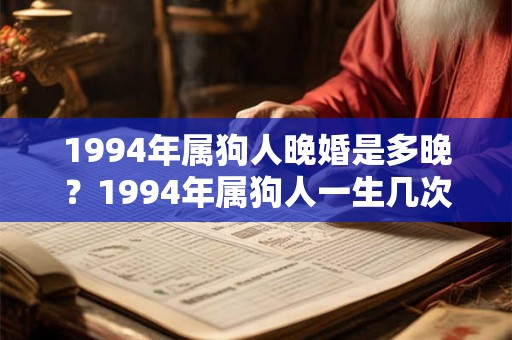 1994年属狗人晚婚是多晚？1994年属狗人一生几次婚姻？