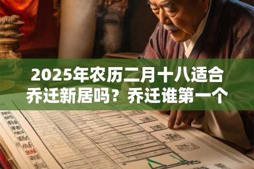 2025年农历二月十八适合乔迁新居吗？乔迁谁第一个进门？