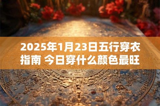 2026年1月23日五行穿衣指南 今日穿什么颜色最旺运