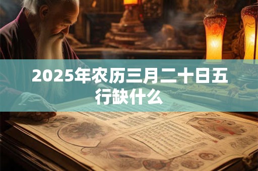 2025年农历三月二十日五行缺什么