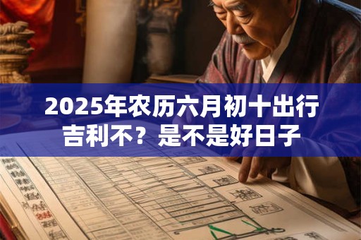 2025年农历六月初十出行吉利不?是不是好日子 2025年农历六月初十出行吉利不?是不是好日子