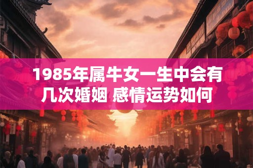 1985年属牛女一生中会有几次婚姻 感情运势如何