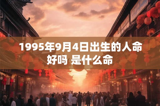 1995年9月4日出生的人命好吗 是什么命
