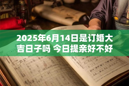 2025年6月14日是订婚大吉日子吗 今日提亲好不好