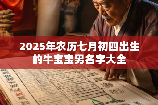2025年农历七月初四出生的牛宝宝男名字大全