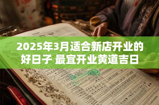 2025年3月适合新店开业的好日子 最宜开业黄道吉日